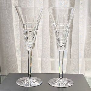 Waterford Crystal Champagne Toasting Flutes |  Set of 2 | Collectors Item